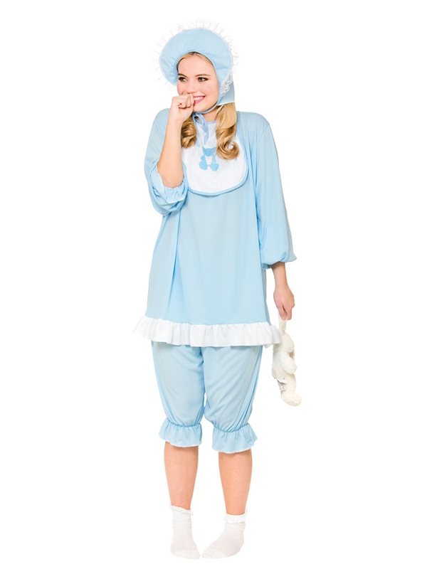 Adult Funny Sleepsuit Sleep Blue Romper Cry Baby Grow Stag Fancy Dress